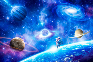 外太空宇宙星球太空黑洞银河背景