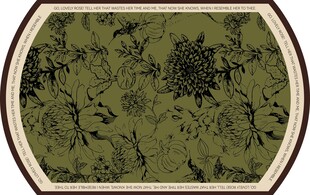 复古花卉图案地毯