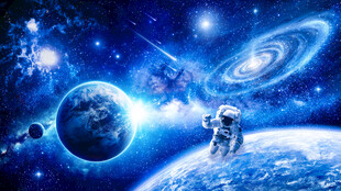 宇宙星空太空黑洞宇航员星球背景