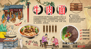 牛肉面背景墙