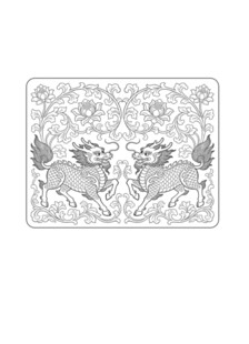 麒麟 缠枝纹