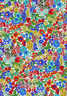 多彩花卉图案纹理