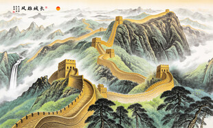 新中式背景墙素材