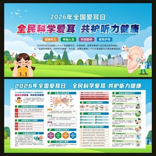 全国爱耳日宣传栏