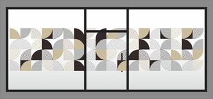 几何抽象线条图