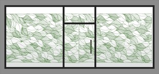 清新绿调几何线条图