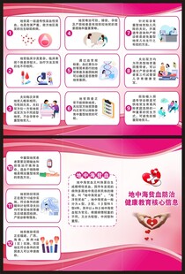 地中海贫血防治核心信息三折页