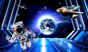 宇宙星空飞船