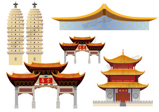 昆明地标金马碧鸡大观楼长水机场