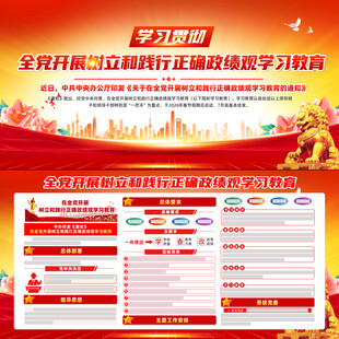 全党开展树立和践行正确政绩观