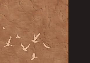 飞鸟于古朴背景中翱翔装饰画背景