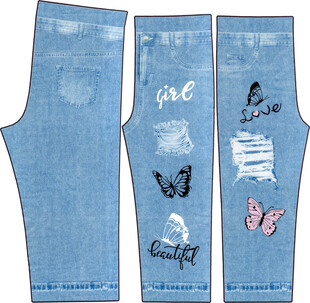 个性刺绣牛仔裤