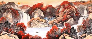 鸿运当头国画