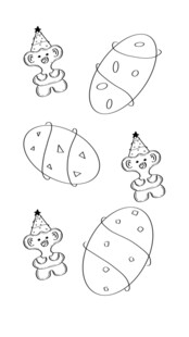 卡通瓢虫简笔画图案