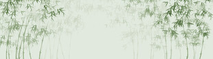 新中式水墨竹子竹林背景墙