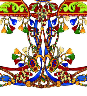 多彩民族风装饰图案