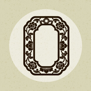 中式古典花纹边框图案