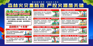 森林防火宣传知识展板