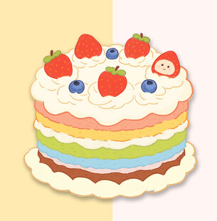 手绘蛋糕