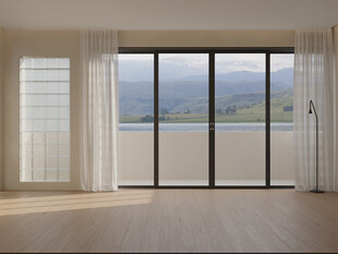 现代极简室内直播背景墙