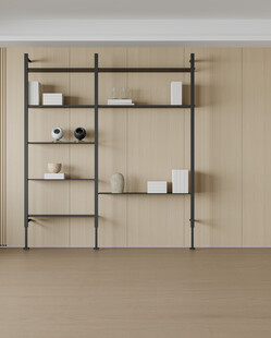 现代室内直播间背景墙