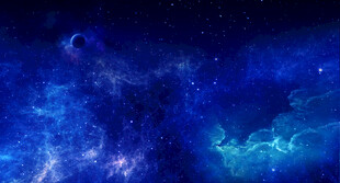 蓝色宇宙星空背景图