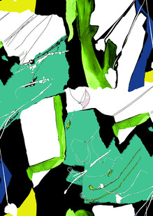 抽象多彩几何艺术图案