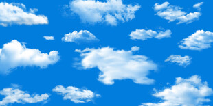 蓝天白云天花软膜