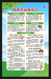 预防传染病知识海报