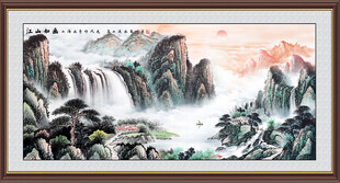 源远流长山水国画