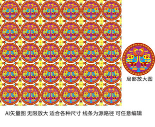 传统吉祥纹饰富贵吉祥瑞兽纹包装
