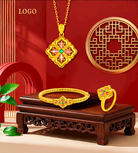 黄金珠宝分层高清海报