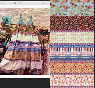 数码印花 拼接几何