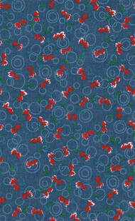 蓝底红粉图案纹理背景