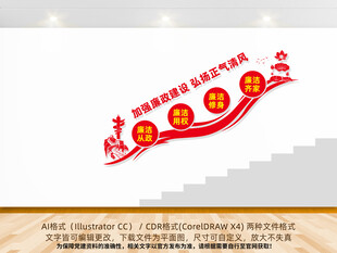 廉政楼梯文化墙