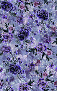 紫色花卉图案纹理