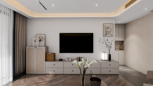 现代简约风客厅室内场景