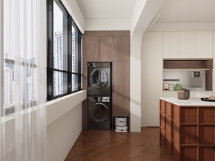 现代简约风格室内厨房空间