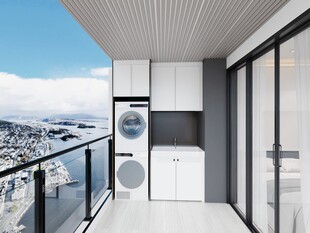 现代阳台洗衣房设计景观