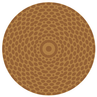 圆形几何花纹图案