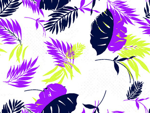热带植物花卉无缝图案