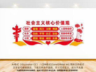 社会主义核心价值观文化墙