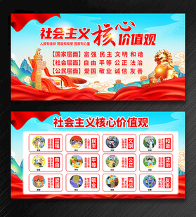 社会主义核心价值观文化墙