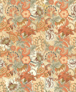 复古花卉图案纹理背景