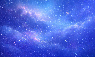 蓝色星空背景墙