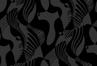 黑色几何线条抽象纹理图案