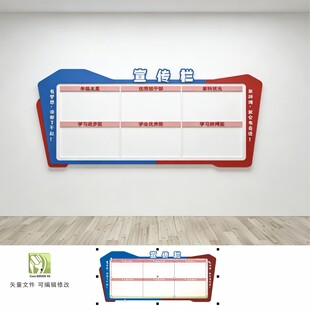 校园橱窗宣传栏