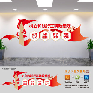 树立和践行正确政绩观文化墙