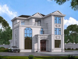 农村三层欧式别墅外观设计图效果