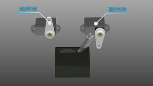 无人机配件及组件展示舵机反转